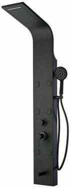 Aquanet Galaxy Black с гидромассажем и изливом