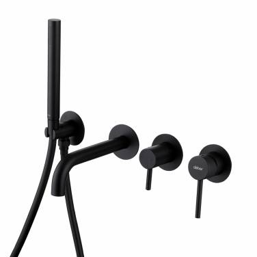 ABBER Wasser Kreis AF8130B для ванны скрытого монтажа, черный матовый