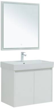 Aquanet Nova Lite 75 белый глянец (2 дверцы)