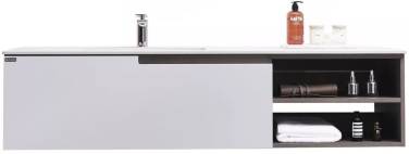 Orans BC-1131-1500L (150x55) (matt coffee/white matt) (левая)