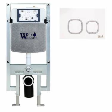 WeltWasser AMBERG 497 ST + WT с белой кнопкой