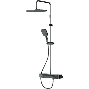 AM.PM Func F078F222 с термостатом Черная матовая