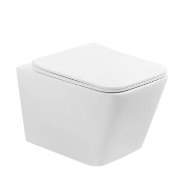 Унитаз Abber Rechteck AC1201T белый, безободковый, смыв торнадо