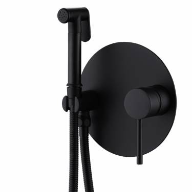 ABBER Emotion AF8826B с гигиеническим душем, черный матовый