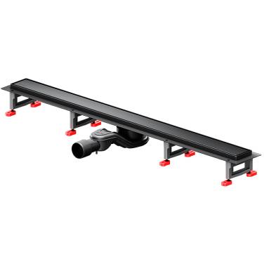 Am.Pm MasterFlow 90 W01SC-U11-090-04BM с Черной матовой решеткой / под плитку Tile