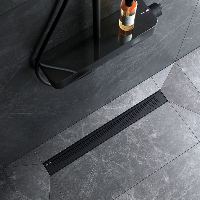 Am.Pm PrimeFlow 70 W02SC-P11-070-01BM с Черной матовой решеткой Cut Gradient