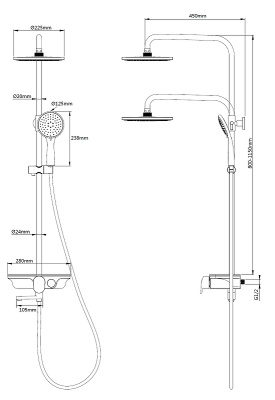 WeltWasser WW DP 1020 BL 10000003186 Черная