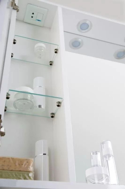 BelBagno Marino 80x75 MARINO-SPC-800/750-1A-BL-P-L левое с подсветкой