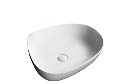 Ceruttispa CR0044C накладная, белая, асимметричная 550х420х140