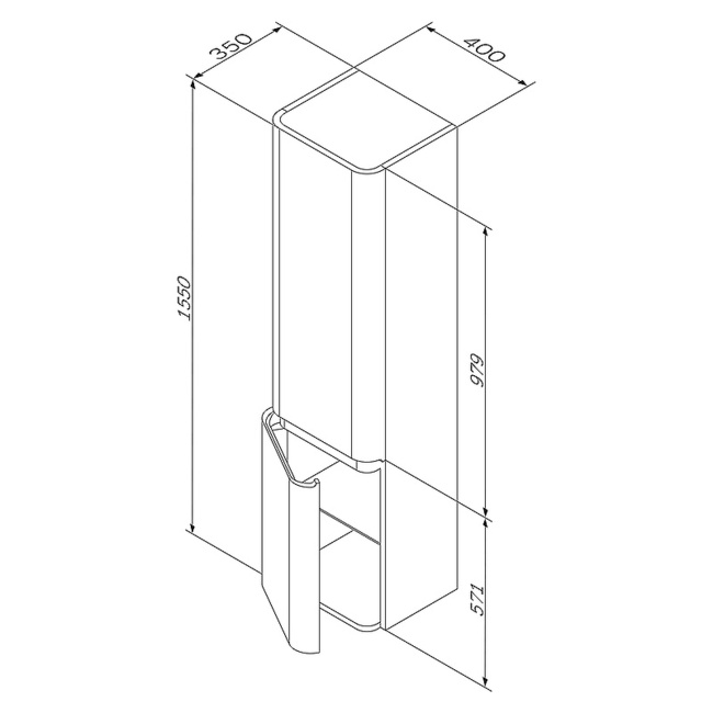 AM.PM Sensation 40 L M30CHL0406NF подвесной Орех