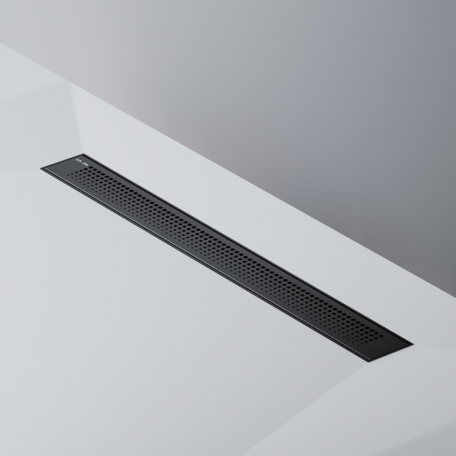 Am.Pm PrimeFlow 70 W02SC-P11-070-01BM с Черной матовой решеткой Cut Gradient