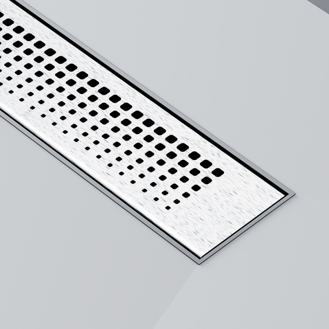 Am.Pm PrimeFlow 40 W02SC-P11-040-01SB с решеткой Хром матовый Cut Gradient