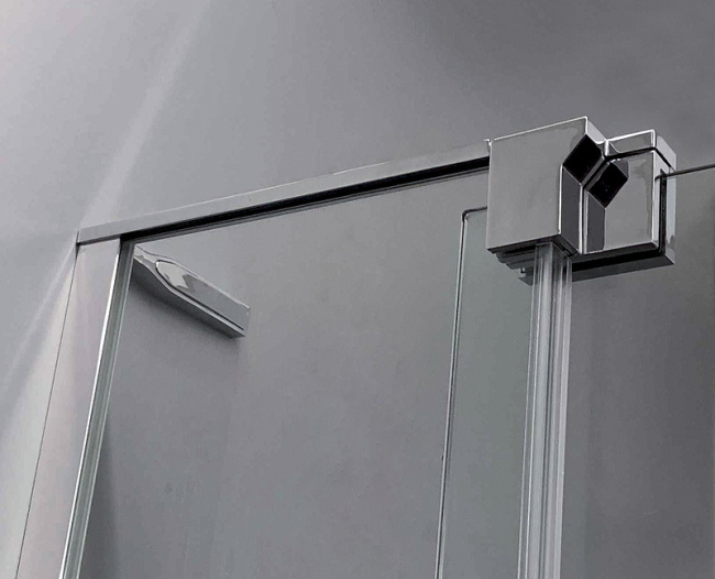 Cezares Slider 110х90 SLIDER-AH-2-80/90-100/110-BR-Cr профиль Хром стекло бронзовое без поддона