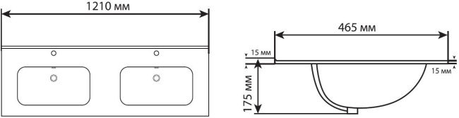 Aquanet Flat 120 (двойная) белая