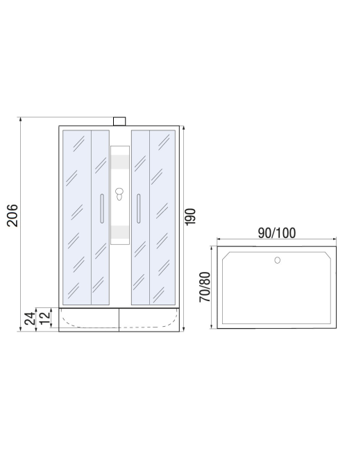 River Quadro Б/К 100/80/24 MT