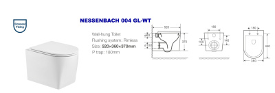WeltWasser NESENBACH 004 GL-WT белый глянец