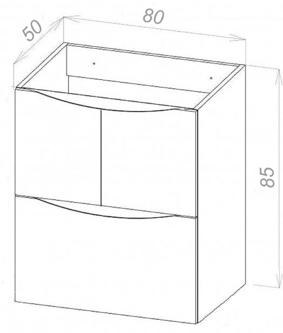 BelBagno Alda 80 BB800SHVC/BL Bianco Lucido