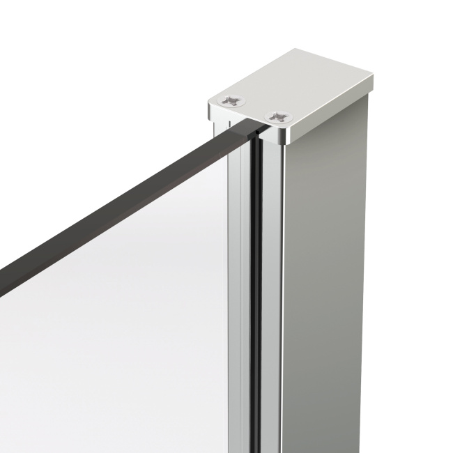 Vincea Stella VSR-1ST9011CLB, 1100*900, черный, стекло прозрачное