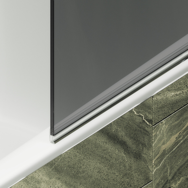 MaybahGlass поворотная на монопетле, 6 мм, Стекло Графит, 60x140 (MGV-613-6)