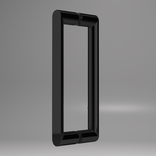 Vincea Dice VSR-4D1013CLB, 1300*1000, черный, стекло прозрачное
