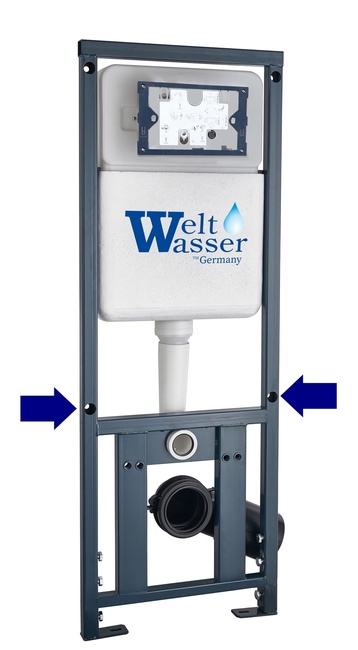 WeltWasser WW MARBERG 410 + RD BL кнопка черная