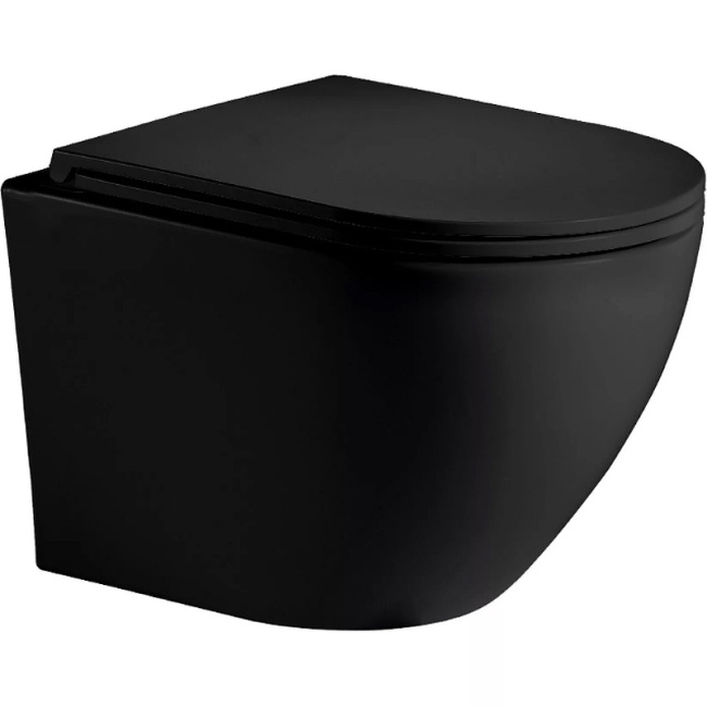 WeltWasser Merzbach 043 MT-BL 10000009940 подвесной Черный матовый с сиденьем Микролифт