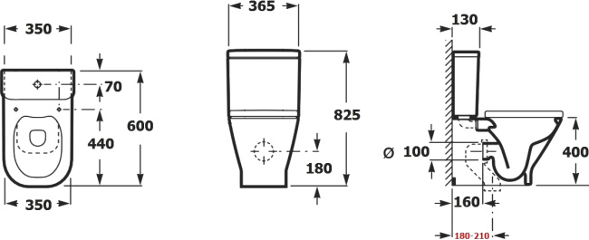 Aquanet Fine Rimless FINE-C Soft Close
