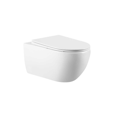 Vincea Evo VT1-34 безободковый, цвет белый, ультратонкое soft-close сиденье