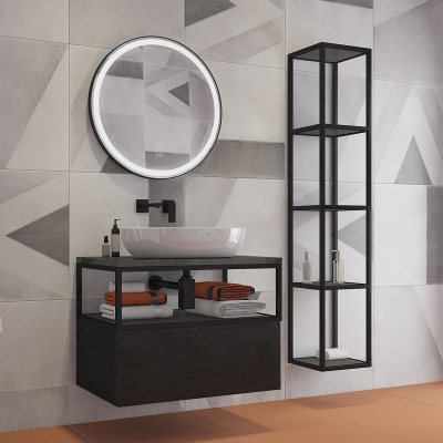 Cezares Cadro 80 CZR-SPC-CADRO-800-LED-TCH-WARM с подсветкой с сенсорным выключателем и подогревом