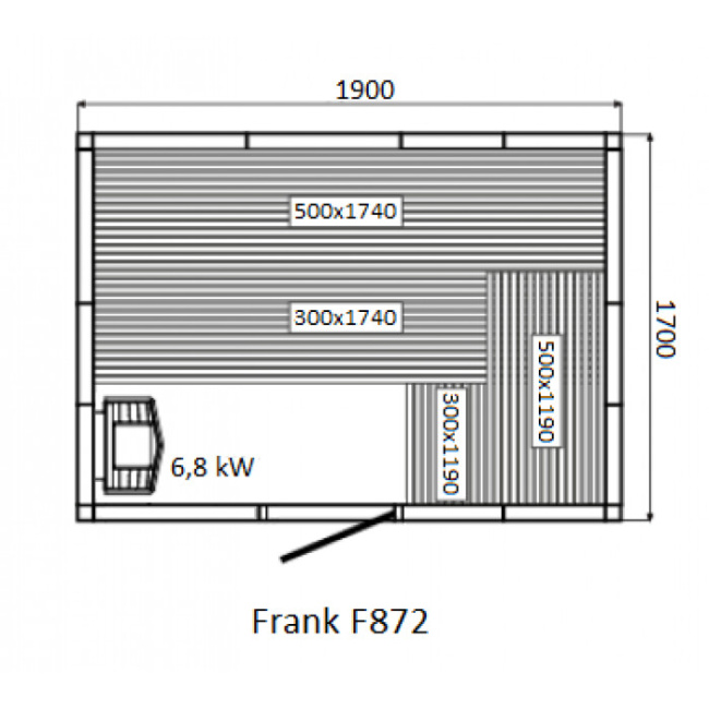 Frank F 876 (270x170x210) Кедр Экстра
