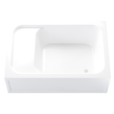 RGW BC/L /Прямоуг Ø90  (с сиденьем )/80*120*28 h 42 (сифон приобретается отдельно)