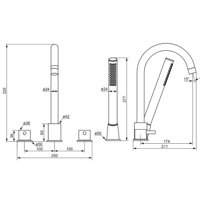 Damixa Scandinavian Pure 360400300 Черный матовый