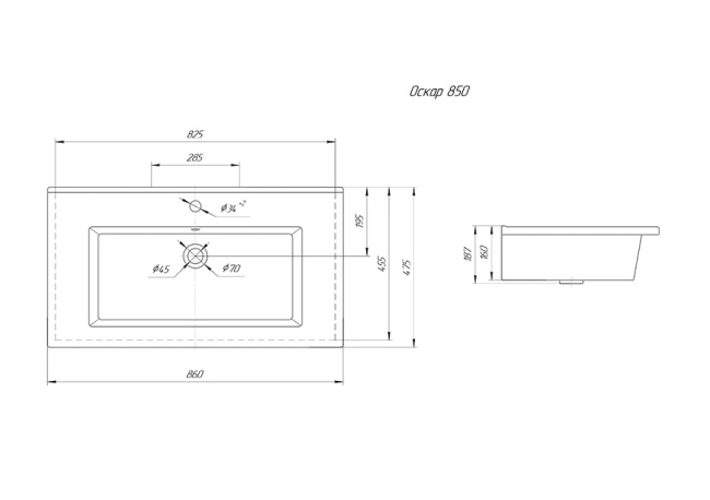 Grossman ОСКАР 85 мебельная