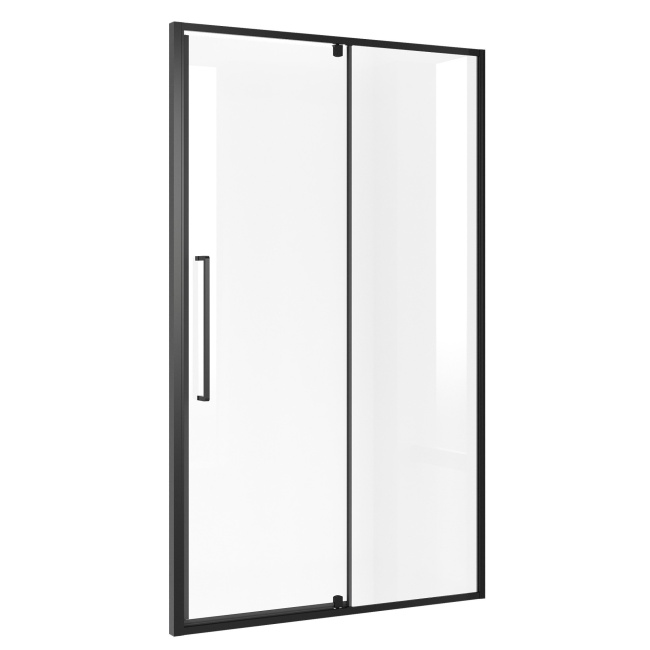 Niagara Nova NG-85-11AB (110*195) черный матовый, стекло прозрачное, 1 место