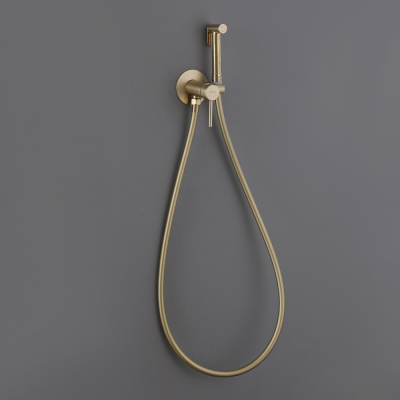 ABBER Wasser Kreis AF8125G с гигиеническим душем, золото матовое