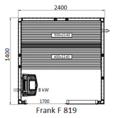 Frank F 812 (200x140x210) Кедр Экстра