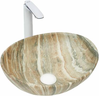 WELTWASSER ELBACH 3078 M804 41x33,5 бежевый мрамор с серым