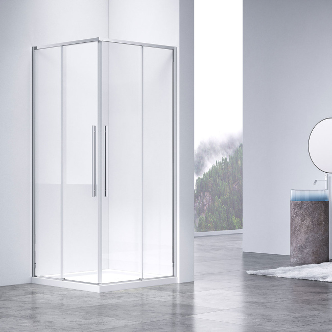 Vincea Slim-N VSS-4SN9010CL, 1000*900, хром, стекло прозрачное