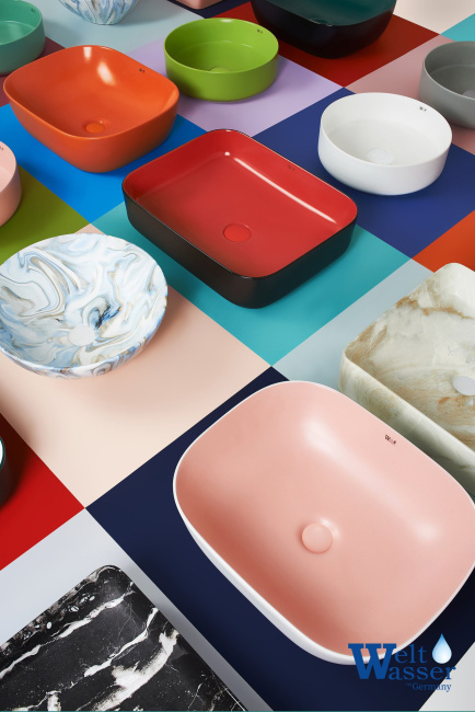 WELTWASSER ELBACH 3078 M804 41x33,5 бежевый мрамор с серым