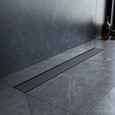 Am.Pm PrimeFlow 70 W02SC-U11-070-04BM с Черной матовой решеткой / под плитку Tile