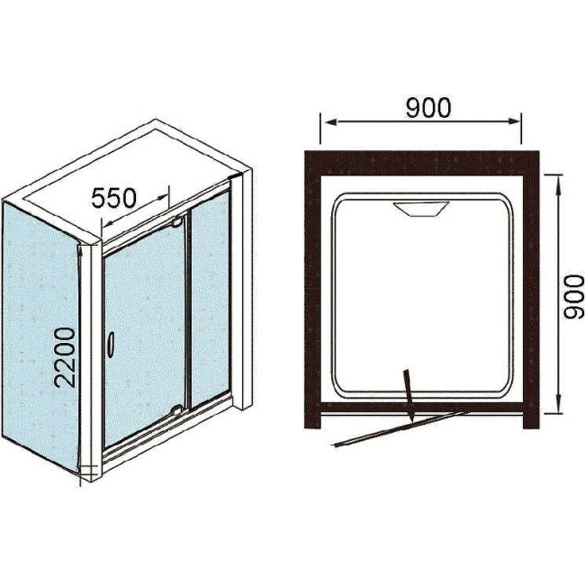 WeltWasser WW1000 Maine 90x90 L 10000001062