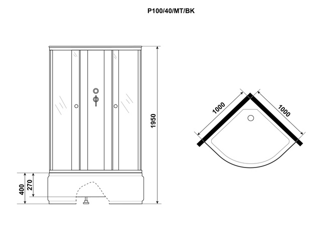 Niagara Promo P100/40/MT/BK 100x100