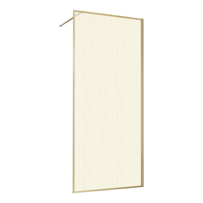 Vincea Walk-In VSW-1HP120GWBG, 1200*2000,браш.золото, стекло ламинир. с золотыми нитями