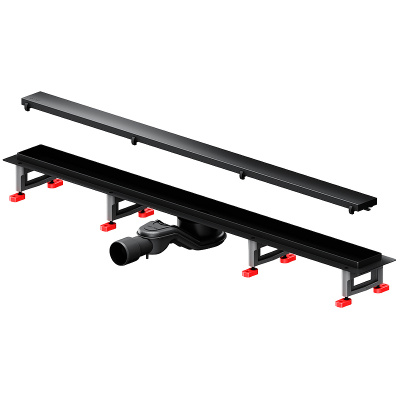 Am.Pm MasterFlow 90 W01SC-U11-090-04BM с Черной матовой решеткой / под плитку Tile