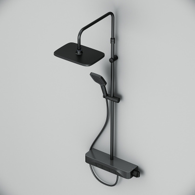 AM.PM Func F078F222 с термостатом Черная матовая