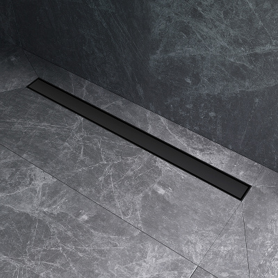 Am.Pm MasterFlow 90 W01SC-U11-090-04BM с Черной матовой решеткой / под плитку Tile