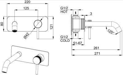 Allen Brau Priority 5.31003-BN (с внутренней частью) никель браш
