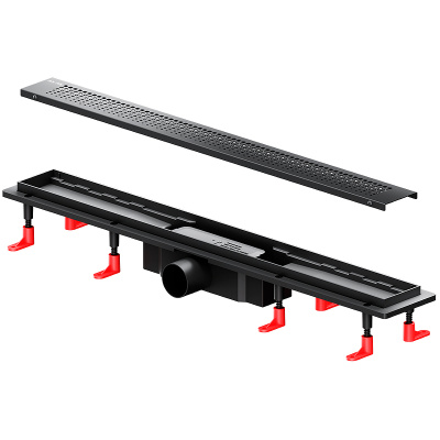 Am.Pm PrimeFlow 70 W02SC-P11-070-01BM с Черной матовой решеткой Cut Gradient