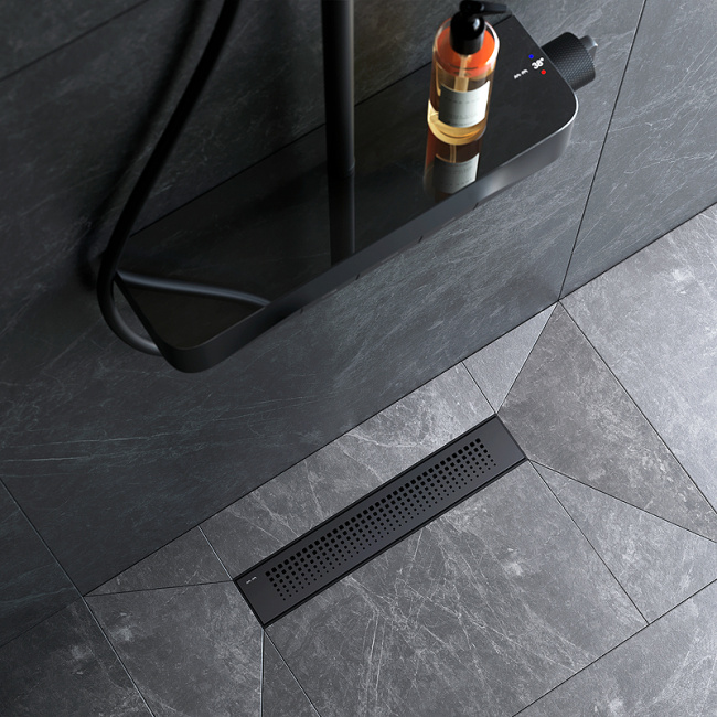 Am.Pm PrimeFlow 40 W02SC-P11-040-01BM с Черной матовой решеткой Cut Gradient