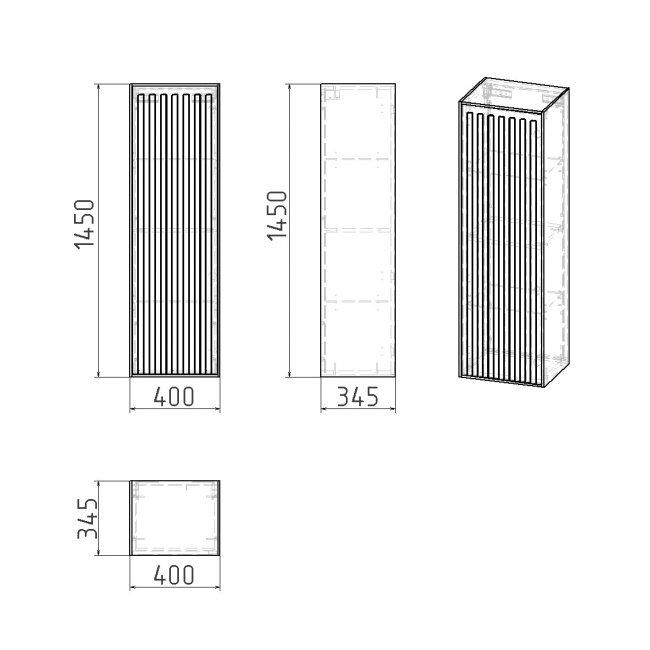 Grossman КРИСТАЛЛ-35 см универсальный графит матовый